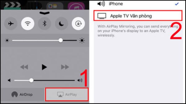 cách kết nối điện thoại iphone với tivi