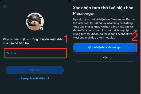 cách khóa facebook tạm thời trên iphone