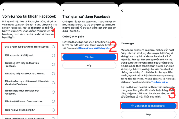 cách khóa facebook tạm thời trên iphone