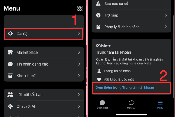 cách khóa facebook tạm thời trên iphone