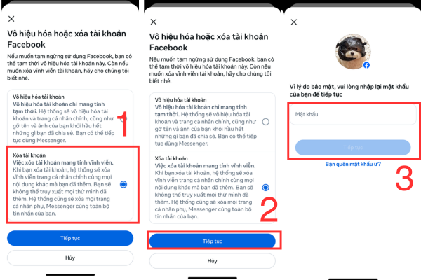 cách khóa facebook tạm thời trên iphone