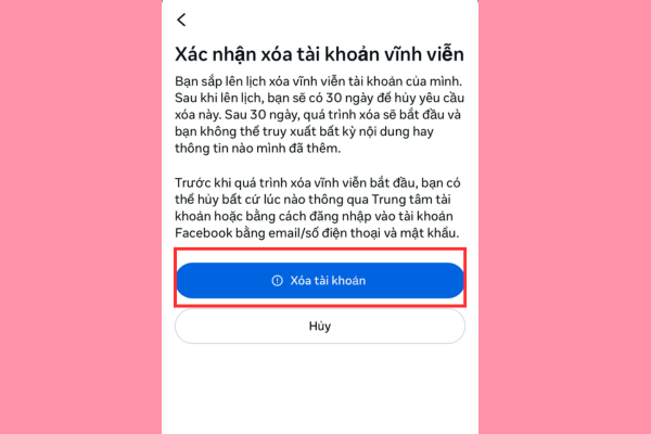 cách khóa facebook tạm thời trên iphone