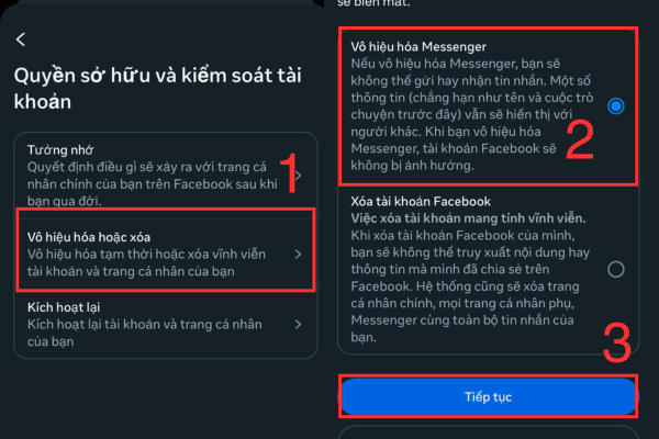 cách khóa facebook tạm thời trên iphone