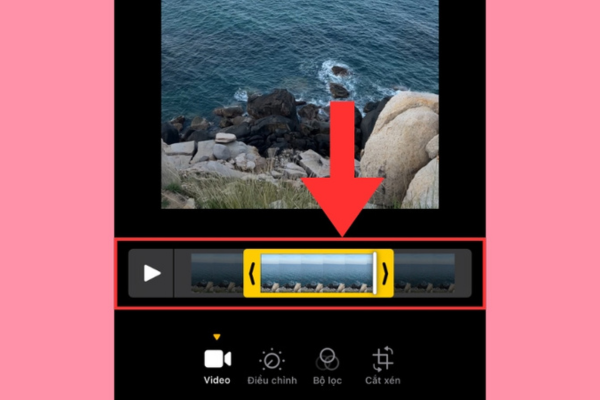 cắt video trên iphone