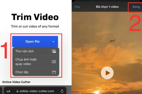 cắt video trên iphone