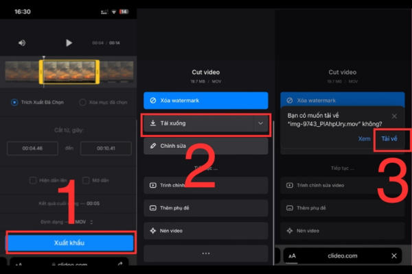 cắt video trên iphone