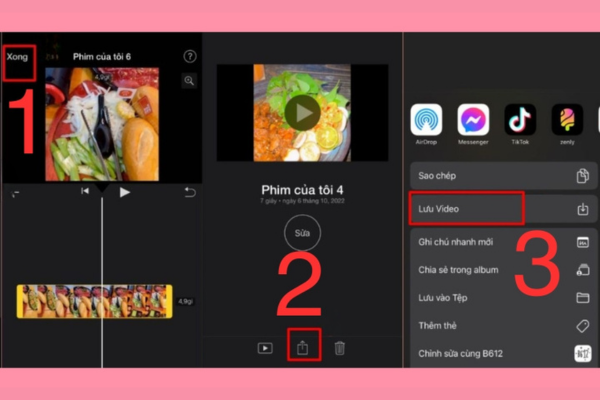 cắt video trên iphone