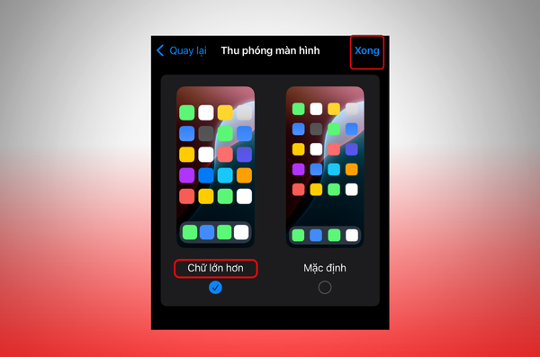 chỉnh cỡ chữ iphone