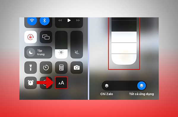 chỉnh cỡ chữ iphone