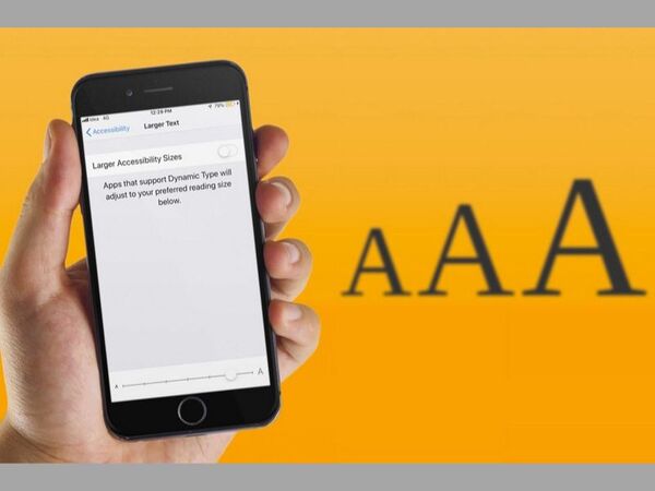 chỉnh cỡ chữ iphone