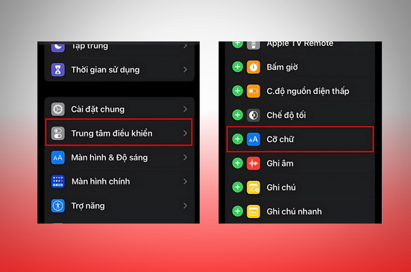 chỉnh cỡ chữ iphone