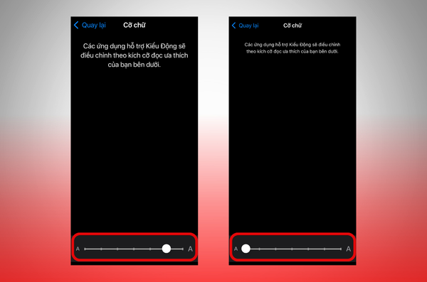 chỉnh cỡ chữ iphone