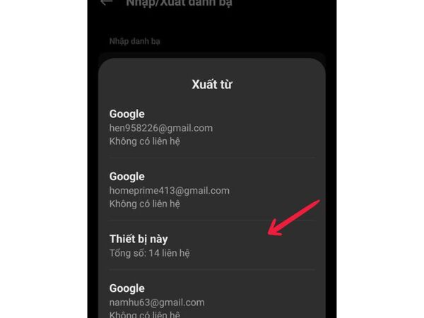 chuyển danh bạ từ android sang iphone