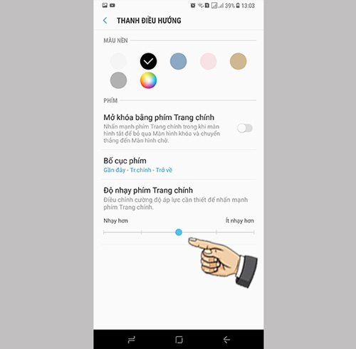 Điều chỉnh độ nhạy cảm ứng trên điện thoại Samsung A50 Điều chỉnh độ nhạy cảm ứng trên điện thoại Samsung A50