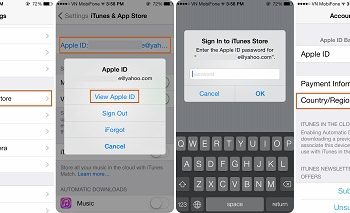 [iOS] Cách để đổi Vùng Quốc Gia trên tài khoản Appstore (iTunes)