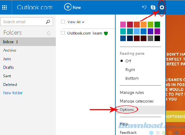 Cách đồng bộ email trong Outlook (1)