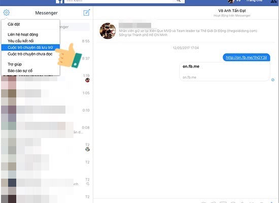 cách khôi phục tin nhắn đã xóa trên Facebook 5 cách khôi phục tin nhắn đã xóa trên Facebook 5