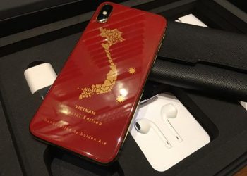 Hình ảnh iPhone X nạm bản đồ Việt Nam