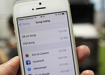 iPhone báo dung lượng đầy