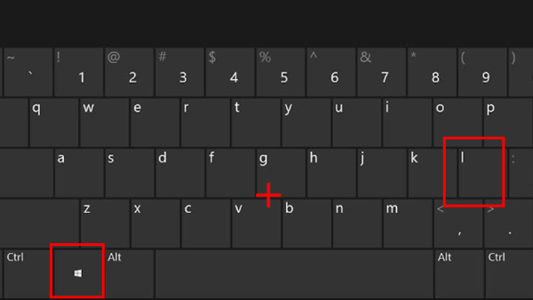 Nhấn tổ hợp phím Windows + L