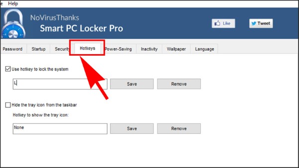 Gán phím tắt riêng để khoá màn hình
