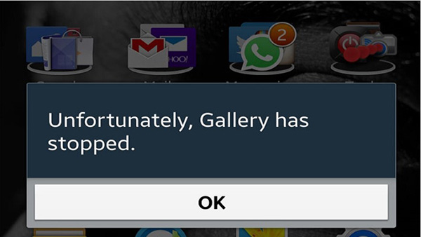 Lỗi ứng dụng đã dừng trên Android