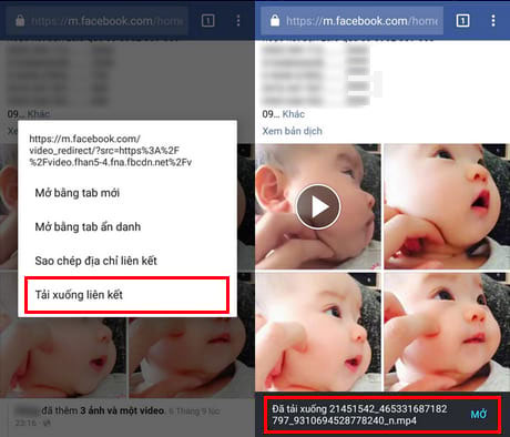 Tải video Facebook trên Android bằng Chrome Tải video Facebook trên Android bằng Chrome