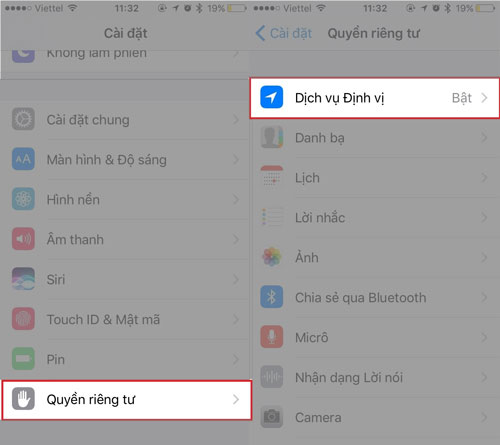 Xem lại các địa điểm mà bạn đã đi qua