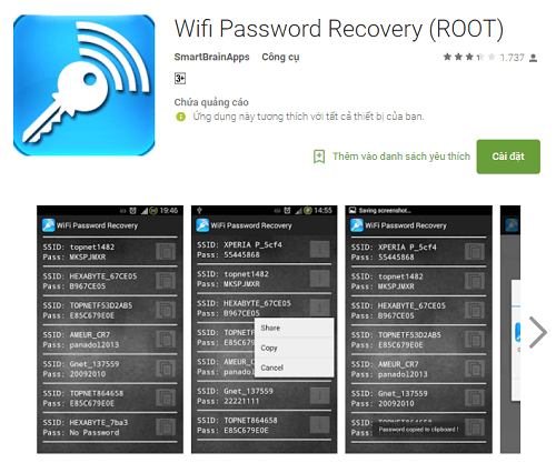 Hướng dẫn xem pass wifi trên Android dành cho máy đã Root