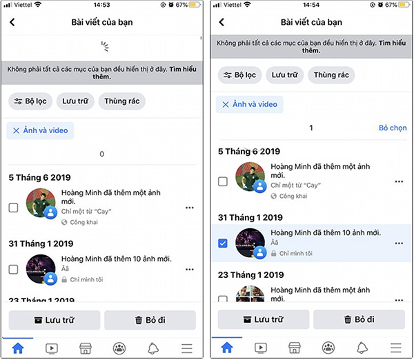 Cách xóa bài viết trên Facebook (2) Cách xóa bài viết trên Facebook (2)