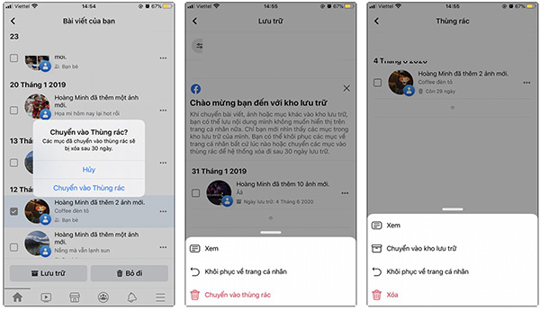 Cách xóa bài viết trên Facebook (3)