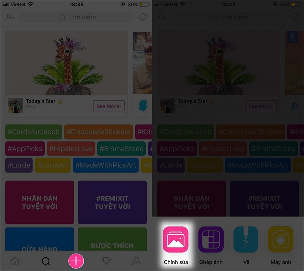 Cách ẩn tai thỏ trên iPhone XS, iPhone XS Max, iPhone XR rất đơn giản chỉ với phần mềm Picsart