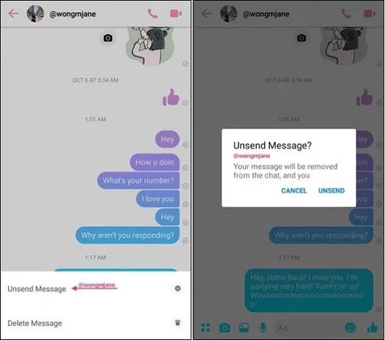Cách thu hồi tin nhắn Facebook trên Android