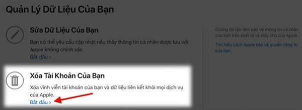 Cách xoá tài khoản iCloud vĩnh viễn (1) Cách xoá tài khoản iCloud vĩnh viễn (1)