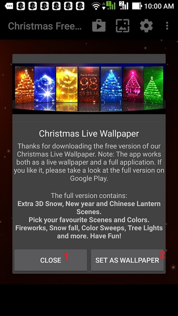 ứng dụng Christmas Live Wallpaper