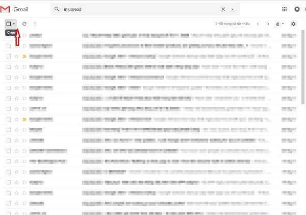 xoá toàn bộ email chưa đọc trong Gmail (1)