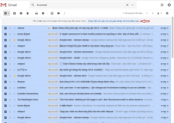 xoá toàn bộ email chưa đọc trong Gmail (2)