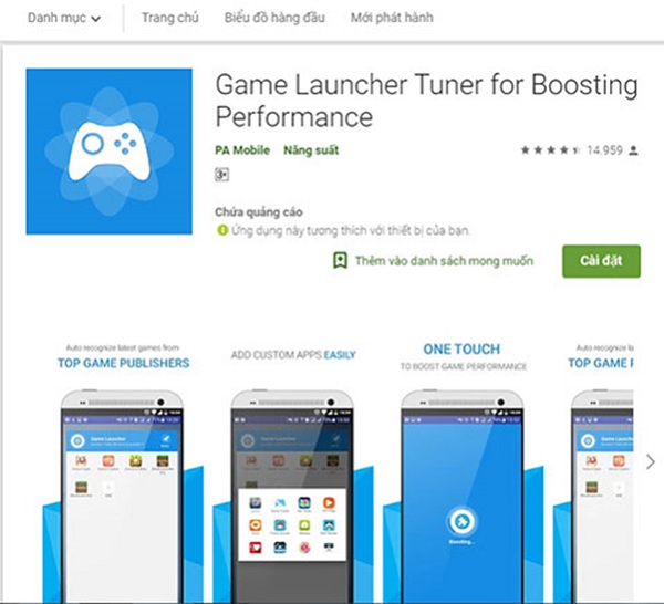 Tải ứng dụng qua CH Play và cài đặt như thông thường Tải ứng dụng qua CH Play và cài đặt như thông thường