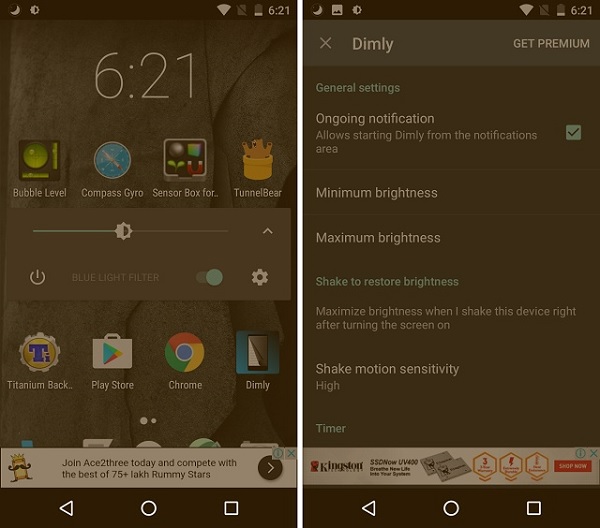 4. Ứng dụng Dimly - Screen Dimmer