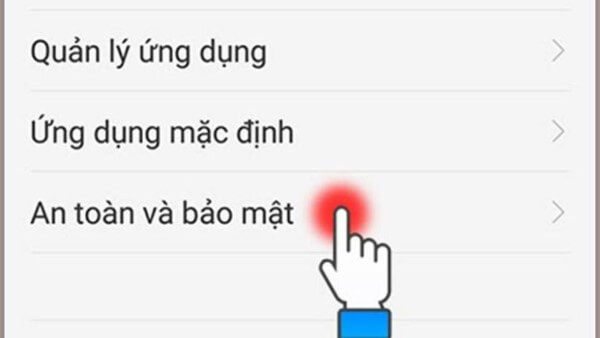 Chọn “An toàn và bảo mật”