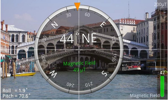 ứng dụng la bàn cho điện thoại Android