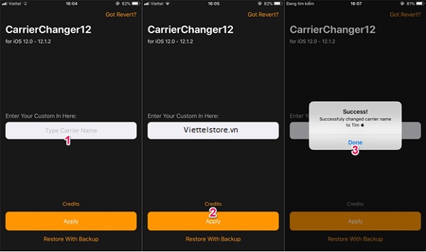 Thay đổi nội dung hiển thị trên thanh cột nhà mạng di động theo ý muốn của bạn Thay đổi nội dung hiển thị trên thanh cột nhà mạng di động theo ý muốn của bạn