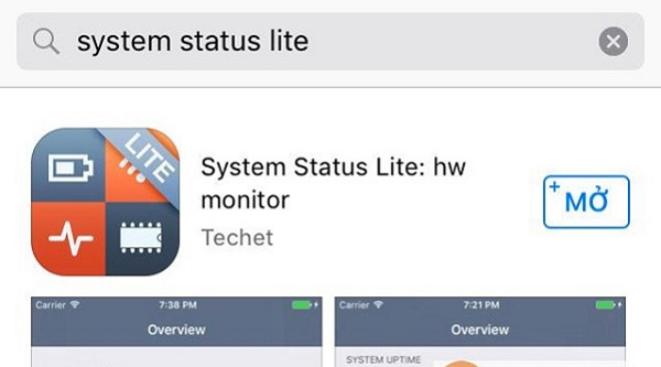 iPhone System Status Lite