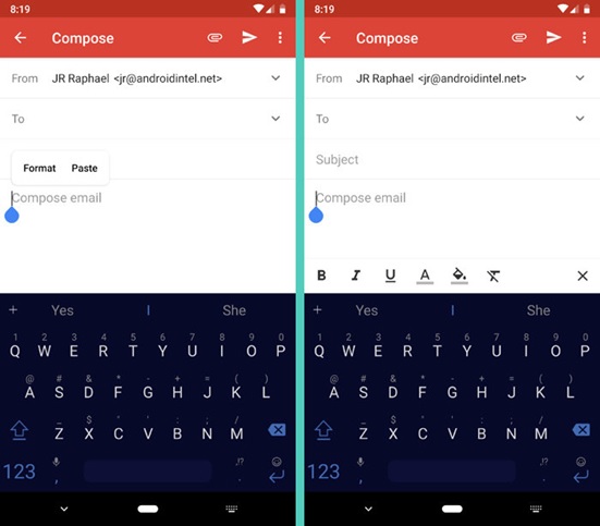 Tính năng Gmail trên Android mới sẽ mang lại cho bạn sự tiện lượi như khi sử dụng máy tính