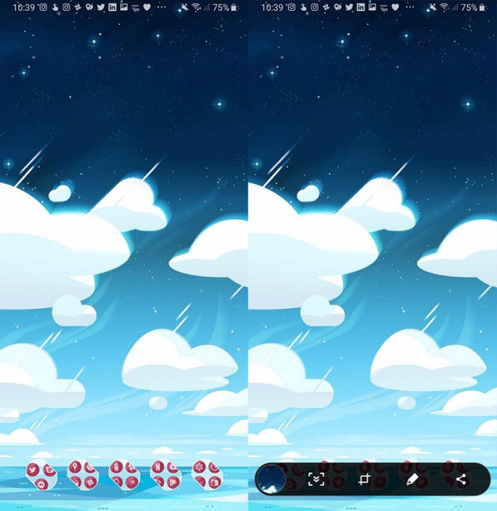 Ảnh chụp màn hình và các tùy chọn chỉnh sửa ảnh