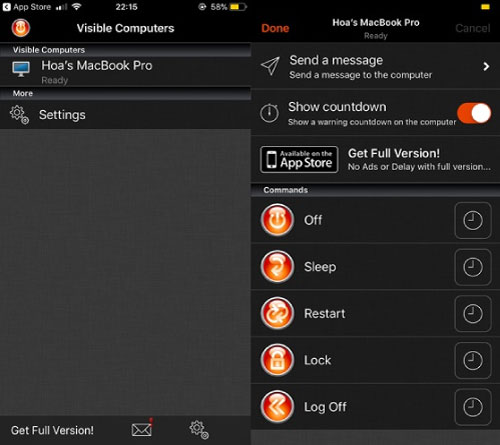 Cách khóa máy tính từ xa bằng điện thoại iPhone