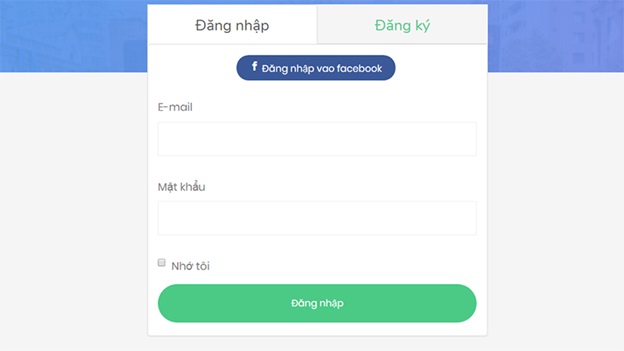 Thực hiện join vào hệ thống bằng cách đăng nhập hoặc đăng ký mới (để làm nhanh bạn có thể chọn đăng nhập thông qua Facebook)