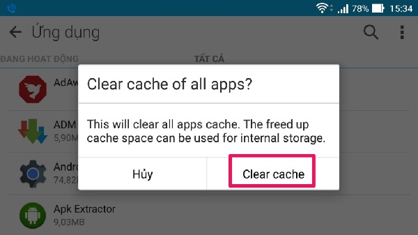 Khắc phục tình trạng điện thoại android bị chậm (5)