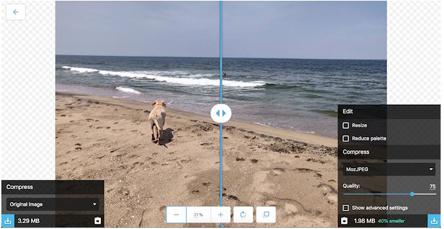 Ứng dụng Compress and Resize Images