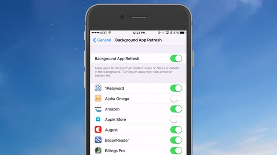 Loại bỏ ứng dụng chạy ngầm không cần thiết để bảo vệ pin iPhone